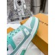 Louis Vuitton Trainers Sneaker Size 36-46 Green Leather