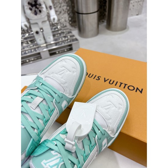 Louis Vuitton Trainers Sneaker Size 36-46 Green Leather