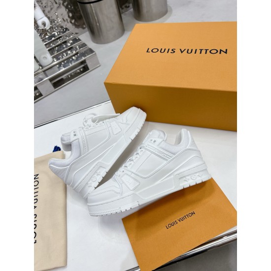 Louis Vuitton Trainers Sneaker Size 36-46 White Leather