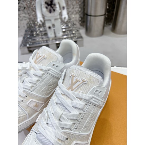 Louis Vuitton Trainers Sneaker Size 36-46 White Monogram